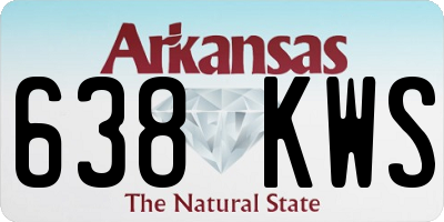 AR license plate 638KWS