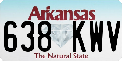 AR license plate 638KWV