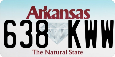 AR license plate 638KWW