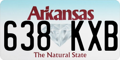 AR license plate 638KXB