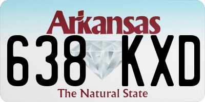 AR license plate 638KXD