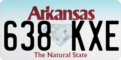 AR license plate 638KXE