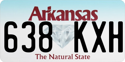 AR license plate 638KXH