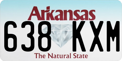 AR license plate 638KXM