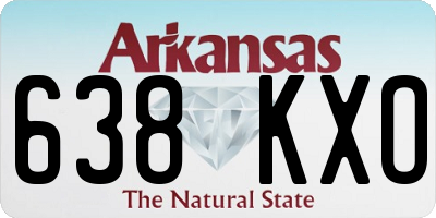 AR license plate 638KXO