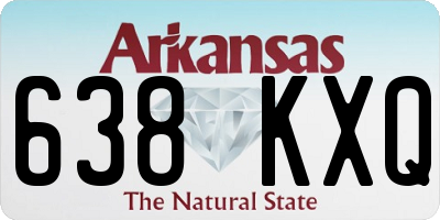 AR license plate 638KXQ