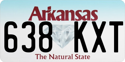 AR license plate 638KXT