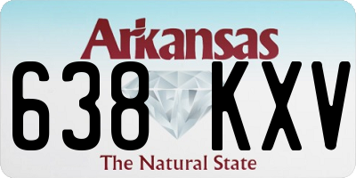 AR license plate 638KXV
