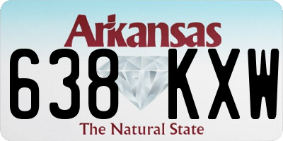 AR license plate 638KXW