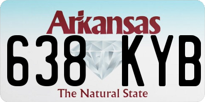 AR license plate 638KYB
