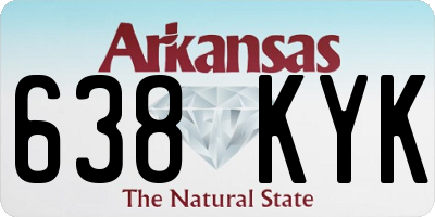 AR license plate 638KYK