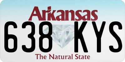 AR license plate 638KYS