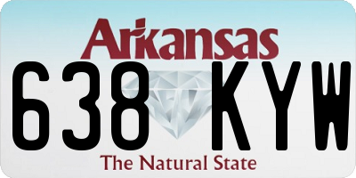 AR license plate 638KYW