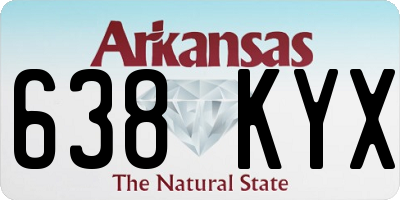 AR license plate 638KYX