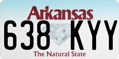 AR license plate 638KYY