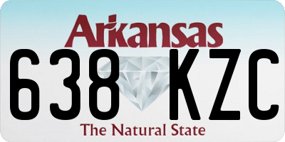 AR license plate 638KZC