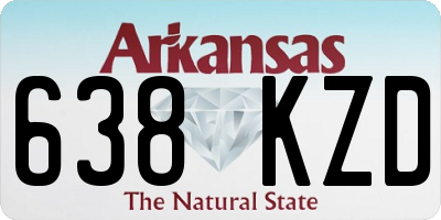 AR license plate 638KZD
