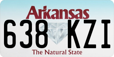 AR license plate 638KZI