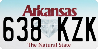AR license plate 638KZK