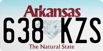 AR license plate 638KZS
