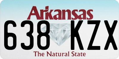 AR license plate 638KZX