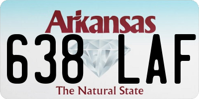 AR license plate 638LAF