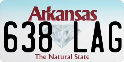 AR license plate 638LAG