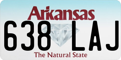AR license plate 638LAJ