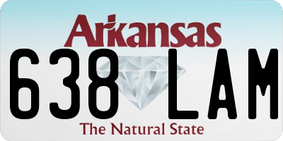 AR license plate 638LAM