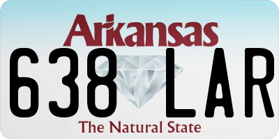 AR license plate 638LAR