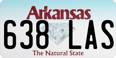 AR license plate 638LAS