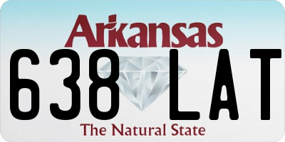 AR license plate 638LAT