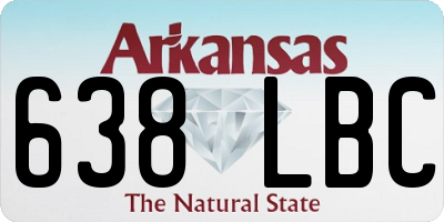 AR license plate 638LBC
