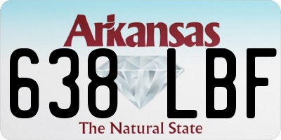 AR license plate 638LBF