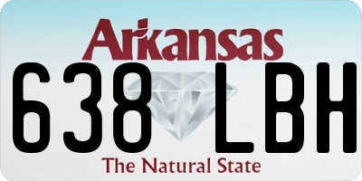 AR license plate 638LBH
