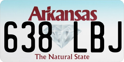 AR license plate 638LBJ