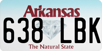 AR license plate 638LBK