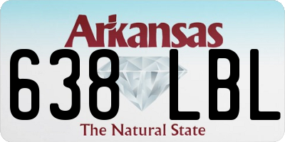 AR license plate 638LBL