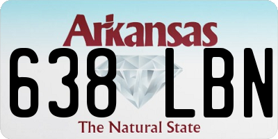 AR license plate 638LBN