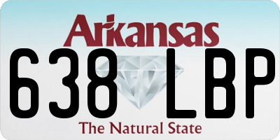 AR license plate 638LBP