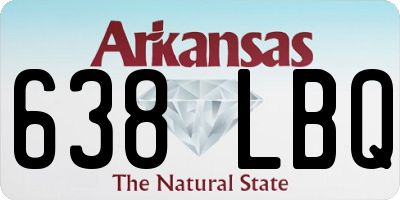 AR license plate 638LBQ