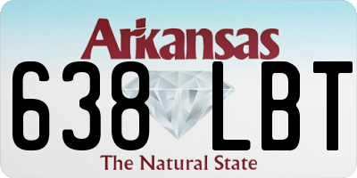 AR license plate 638LBT