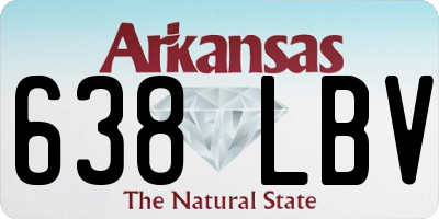 AR license plate 638LBV