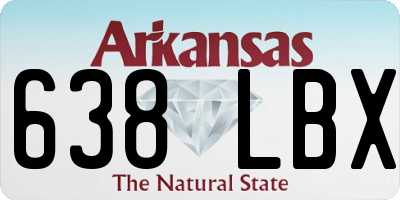 AR license plate 638LBX
