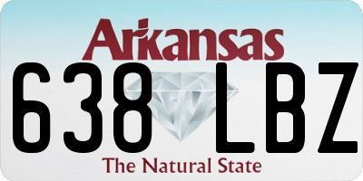 AR license plate 638LBZ