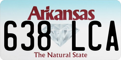 AR license plate 638LCA