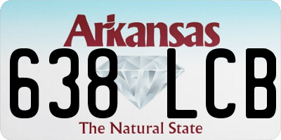 AR license plate 638LCB