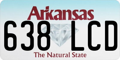AR license plate 638LCD