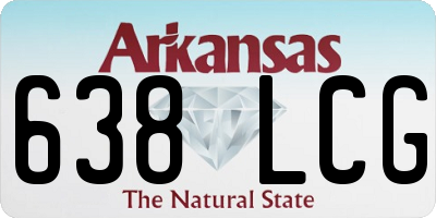 AR license plate 638LCG