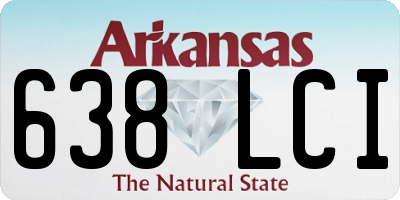 AR license plate 638LCI